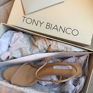 Tony Bianco Nude Strappy Heels